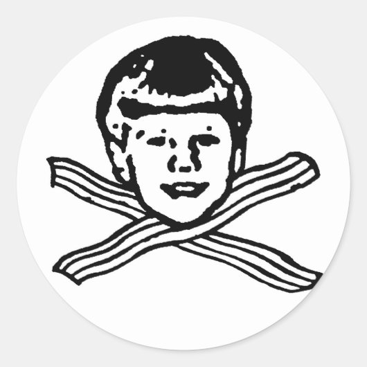 Lil Chiz Lieben Bacon Sticker! Runder Aufkleber (Vorderseite)
