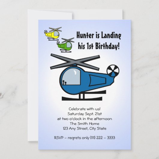 Lil' Chopper Einladung (Vorderseite)