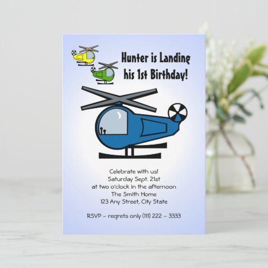 Lil' Chopper Einladung (Stehend Vorderseite)