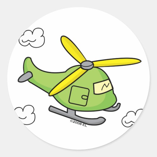 Lil Chopper Runder Aufkleber (Vorderseite)