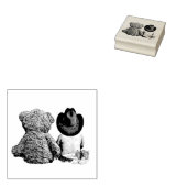 Lil Cowboy Baby mit Teddy Bear Gummistempel (Stempel)
