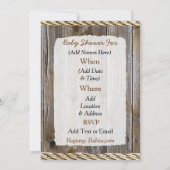 Lil' Cowboy Boy Country and Western Babydusche Einladung (Rückseite)