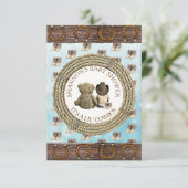 Lil' Cowboy Boy Country and Western Babydusche Einladung (Stehend Vorderseite)