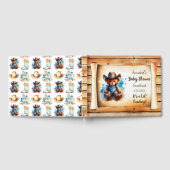 Lil' Cowboy Personalisiert Boy's Baby Shower Gästebuch (Voll)
