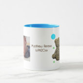 Lil Cowboy und Bär Personalisiertes Foto Tasse (Zentrum)