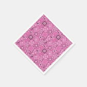 Lil' Cowgirl Babydusche Pink Bandanna Napkins Serviette (Ecke)