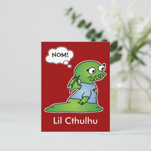 Lil Cthulhu Postkarte (Stehend Vorderseite)