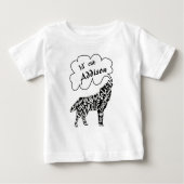 Lil' Cub Dein Kind mit Wolf und Nam Baby T-shirt (Vorderseite)