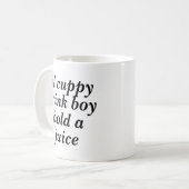 lil cuppy Getränk-Jungengriff eine Saft-Tasse Kaffeetasse (Vorderseite Links)