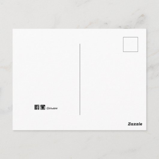 _LiL Deer and Butterflies_ Postkarte (Rückseite)