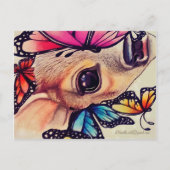 _LiL Deer and Butterflies_ Postkarte (Vorderseite)
