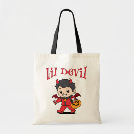 Lil Devil Halloween Trick oder Treat Tragetasche