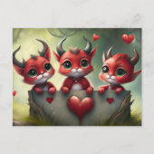 Lil Devil's Valentines Postkarte (Vorderseite)