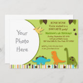 Lil Dino Einladung (Vorne/Hinten)