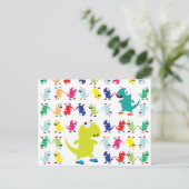 Lil Dino Lizards Postkarte (Stehend Vorderseite)