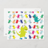 Lil Dino Lizards Postkarte (Vorne/Hinten)