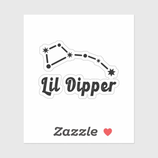 Lil Dipper Constellation Ursa Minor Aufkleber (Blatt)