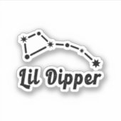 Lil Dipper Constellation Ursa Minor Aufkleber (Vorderseite)