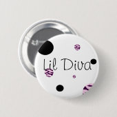 Lil Diva-Knopf Button (Vorne & Hinten)