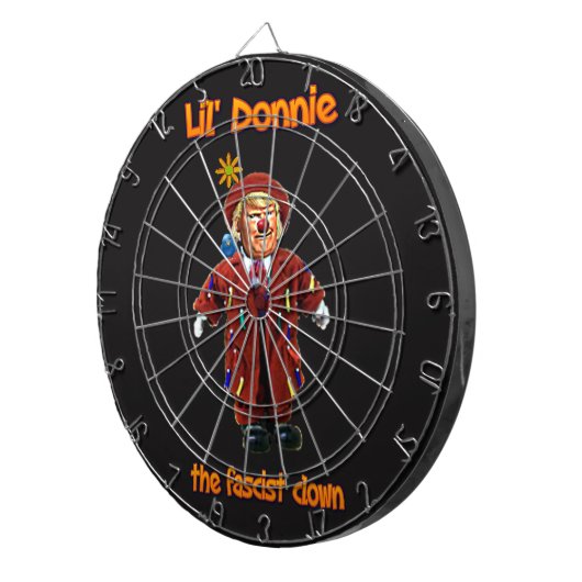 Lil Donnie der faschistische Clown Dartboard Dartscheibe (Vorderseite rechts)