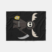 Lil Doom Moose - Funny Reaper Cartoon  Fleecedecke (Vorderseite (Horizontal))