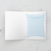 Lil' Dove Baptism Einladung (Boy) (Innenseite)