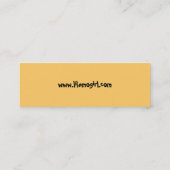 Lil Emo Mädchen-Visitenkarte Mini Visitenkarte (Rückseite)