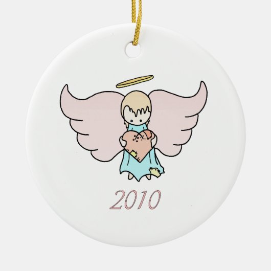 Lil Engel 2010 Keramik Ornament (Vorne)
