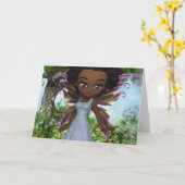 Lil Fairy Princess Card Karte (Gelbe Blume)