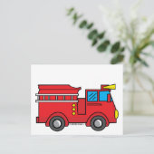 Lil Fire Truck Postkarte (Stehend Vorderseite)