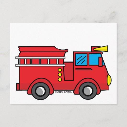 Lil Fire Truck Postkarte (Vorderseite)