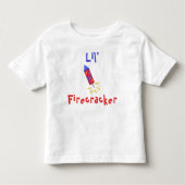 Lil' Firecracker 4. Juli Kleinkind T-shirt (Vorderseite)