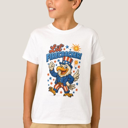 Lil’ Firecracker Classical Freedom Eagle T-Shirt (Vorderseite)