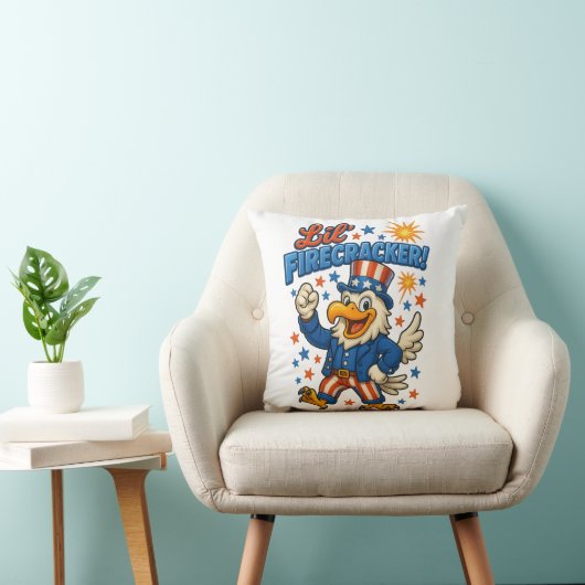 Lil’ Firecracker Freedom Classical Eagle Kissen (Stuhl )