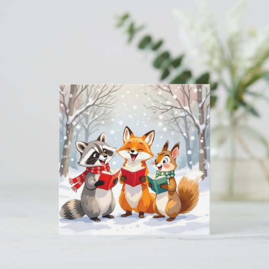 Lil Forest Critters | Personalisierte Weihnachten (Stehend Vorderseite)