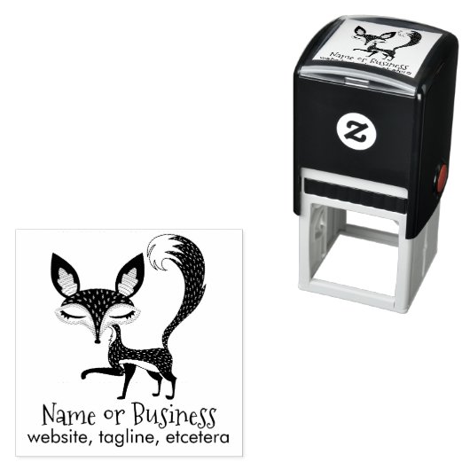 Lil Fox Personalisierte Briefmarke zur Textselbstf Permastempel (Beispiel)