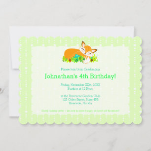 Lil Foxie Cub - Niedlicher Babyfox - individuelle Einladung