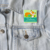 Lil Foxie CUB - niedlicher Name-Abzeichen-Knopf Button (Beispiel)
