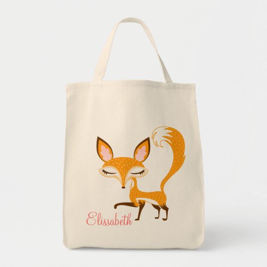 Lil Foxie - niedlicher Girly Fox - Tragetasche (Vorne)