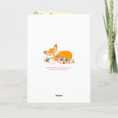 Lil Foxies große Schwester - kundenspezifische Karte (Rückseite)