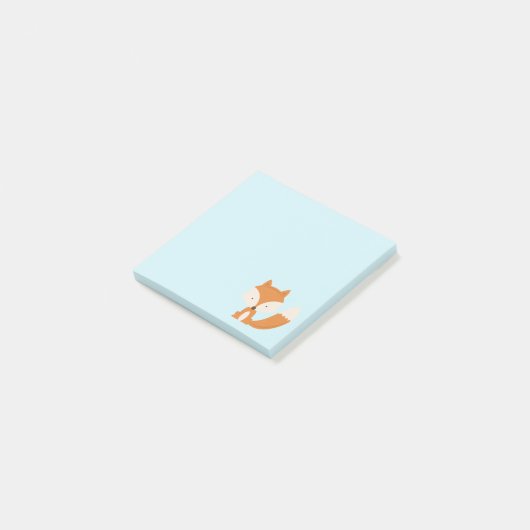 Lil' Foxy 3" x 3" Post-it® Notes Post-it Klebezettel (angewinkelt)