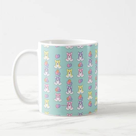 Lil Frühlingcorgi-Muster Kaffeetasse (Links)