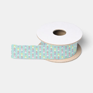 Lil Frühlingcorgi-Muster Satinband