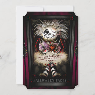 Lil Girly Voodoo Doll Halloween-Party Family Invit Einladung
