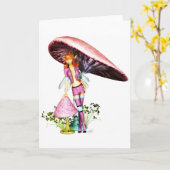 Lil' Glamour Notecard Karte (Gelbe Blume)