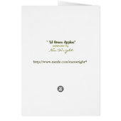 Lil Green Apples Wedding Card (Hinten)