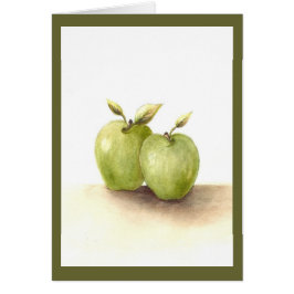 Lil Green Apples Wedding Card