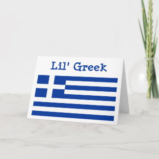 Lil' griechische Grußkarte Karte