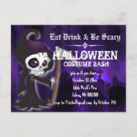 Lil' Grim Halloween-Party lädt zur Postkarte ein