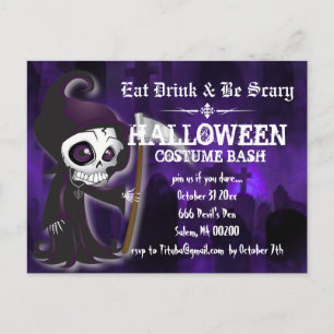 Lil' Grim Halloween-Party lädt zur Postkarte ein